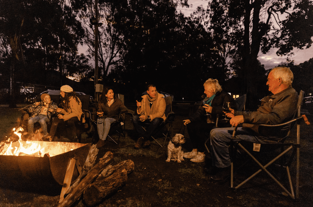 A relaxed, well-kept site makes for happy neighbours. Photo: Tourism Australia